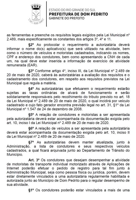 Prefeitura Publica Decreto Para Regulamentar Aplica O Da Lei Municipal