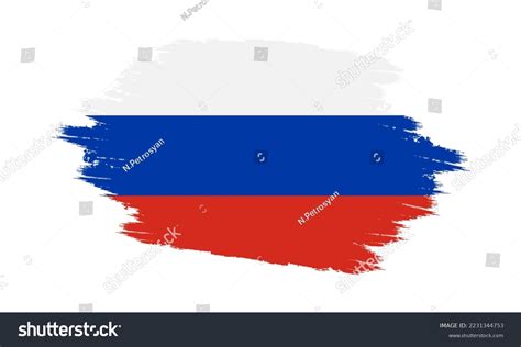 Russia Vector Flag Grunge Russia Flag Stock Vector Royalty Free