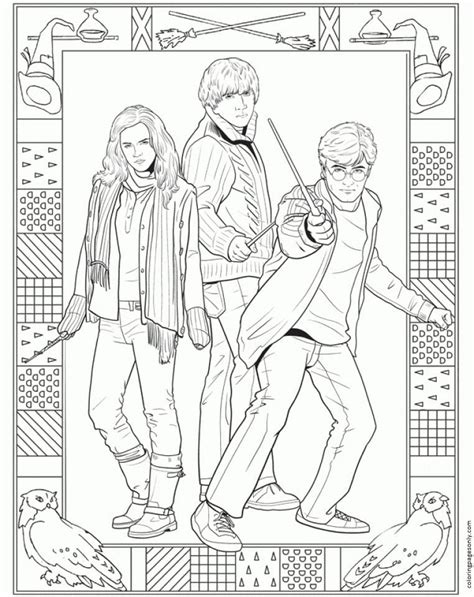 Harry Potter Coloring Pages Ginny