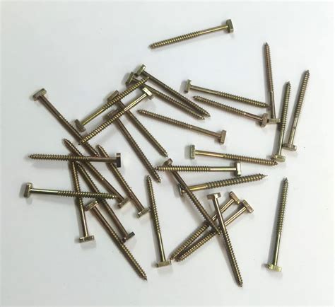 Mild Steel T Rectangle Head Security Screw Zinc50 Pcs 4 X 50mm Industrial