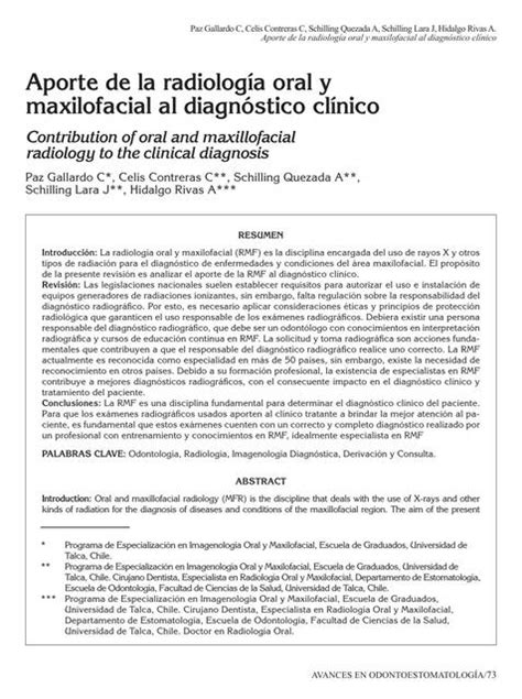 Aporte De La Radiolog A Oral Y Maxilofacial Meta Udocz