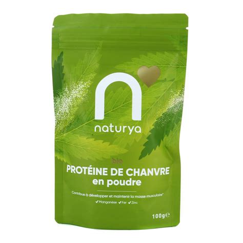 Grossiste Protéine de chanvre en poudre bio 100g NATURYA