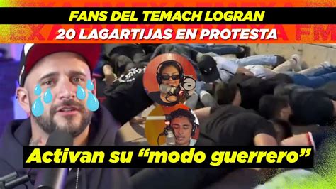 Fans Del Temach Logran 20 Lagartijas En Protesta Después De Cancelación De Su Evento Youtube