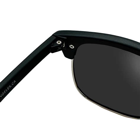 The Classic Matt Black And Silver Polarized Kali Sunglasses Co