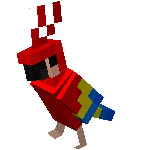 File:Dancing Red Parrot.gif – Official Minecraft Wiki | Parrot gif ...