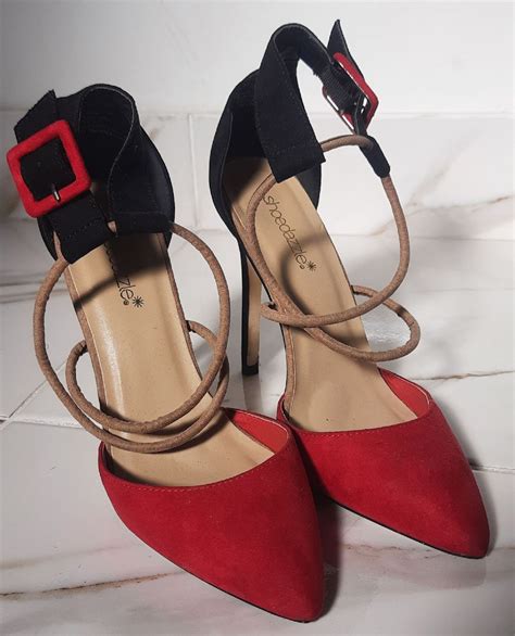 Scapin Vermelho Salto Alto Sapato Feminino Shoedazzle Usado