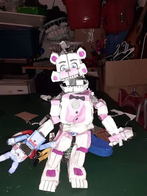 Fnaf Papercraft Funtime Freddy Phantom Funtime Freddy Papercraft