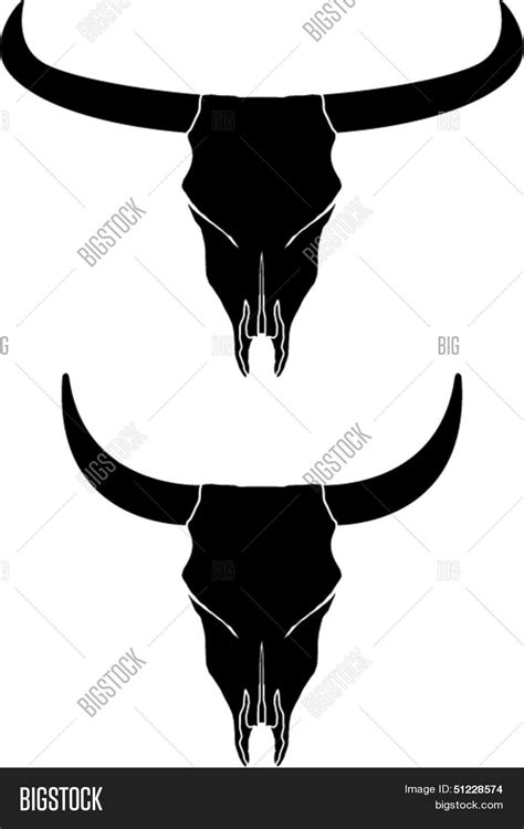 Cow Skulls Symbols Vector And Photo Free Trial Bigstock