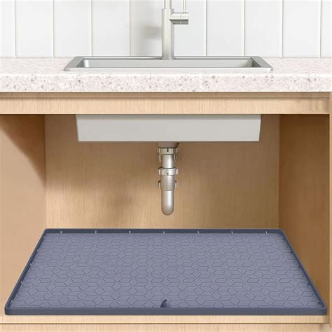 Under Sink Mat For 36 Cabinet Silicone Waterproof Mat Kitchen