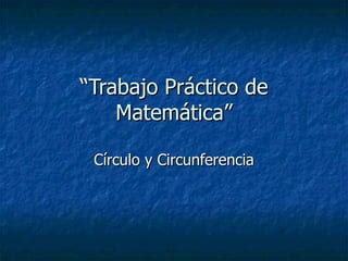 Trabajo Practico De Matematica PPT