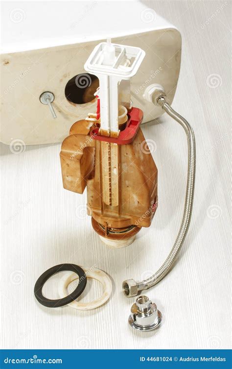 Dismantled Toilet Flushing Mechanism Stock Photo - Image of maintain ...