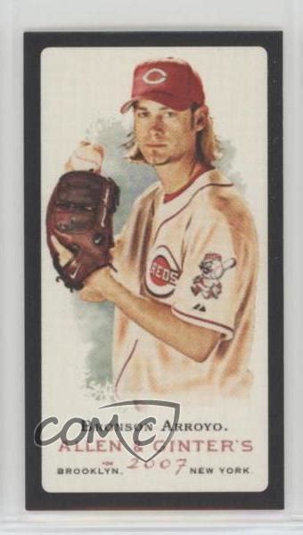 2007 Topps Allen Ginter S Mini Black Border Bronson Arroyo 176 EBay