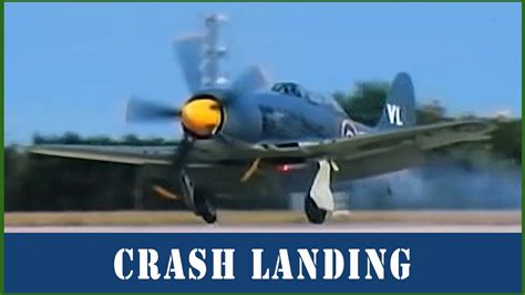 Hawker Sea Fury Crash Landing Youtube