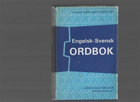 Engelsk Svensk Ordbok Englishswedish Dictionary By Nöjd Ruben And