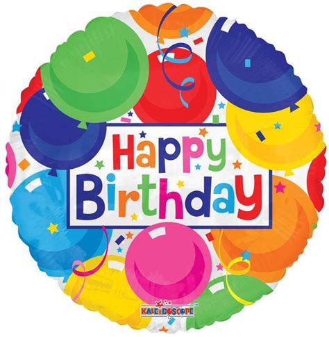 Happy Birthday 18" Round Foil Colorful Balloon – instaballoons Wholesale