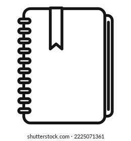 Lesson Pencil Notebook Icon Flat Illustration Stock Vector Royalty