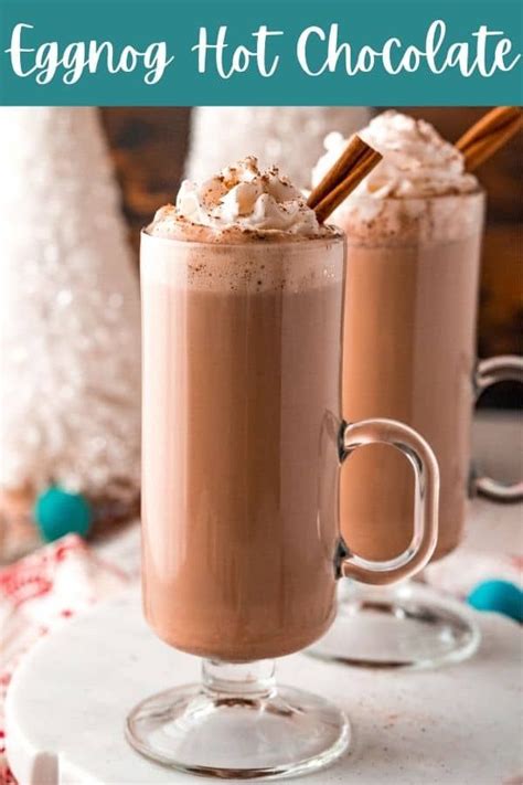 Eggnog Hot Chocolate Tornadough Alli Recipe Eggnog Hot Chocolate