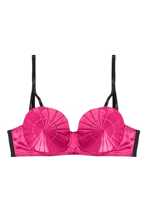 Retro Futuristic Bullet Bra Hot Pink Playful Promises Usa