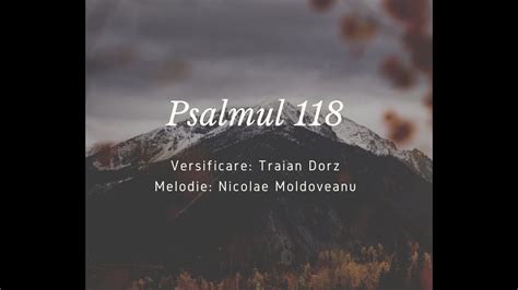 Psalmul Interpretat De Familia Ignat Din C Nt Rile Psalmilor