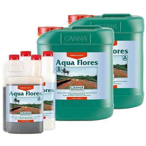 Aqua Flores A B Canna Fertilizante Floración Para Hidroponía