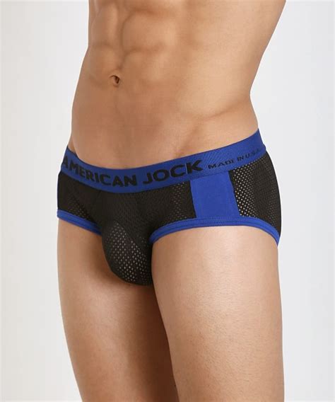 American Jock Active Black Mesh Sport Brief Black Royal 8702 Free Shipping At Lasc