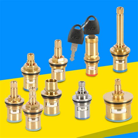 Universal Replacement Tap Valves Brass Ceramic Disc Cartridge Inner