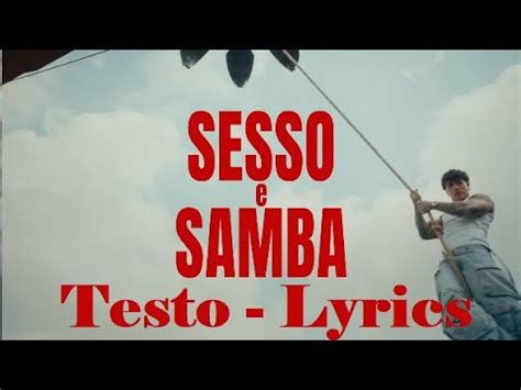 Tony Effe Gaia Sesso E Samba Testo Lyrics Youtube