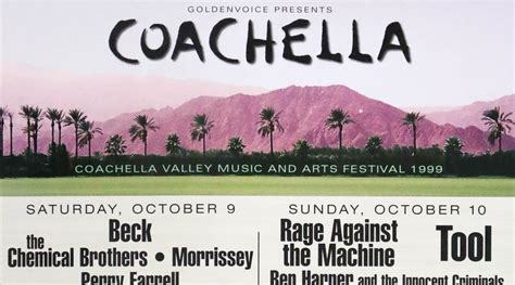 Coachella Valley Music And Arts Festival Posters From 1999 To 2019