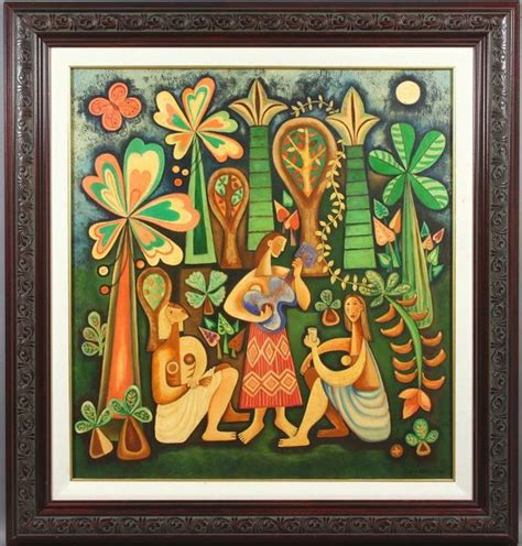 A Signed Mario Carreno Cuban Artist O C Lot A