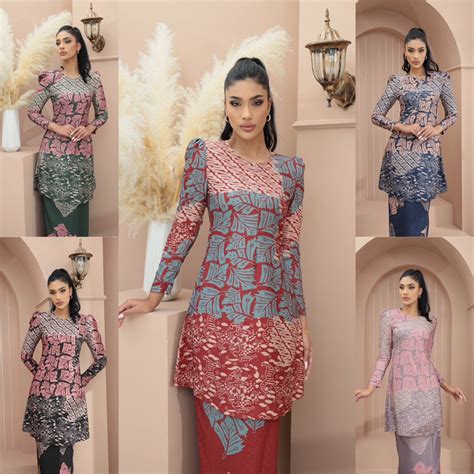 BAJU KURUNG RIAU BATIK MALAYSIA PLUS SIZE XS 6XL IRON LESS