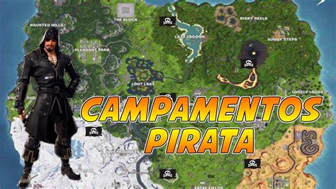 Dónde están TODOS los campamentos pirata Desafíos Semana 1