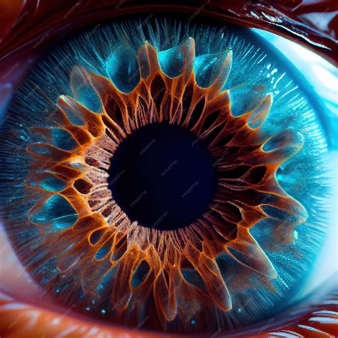 Hermosa Imagen Macro Del Ojo Humano Ai Generativo Foto Premium