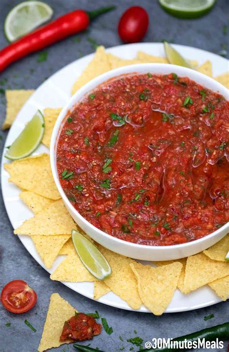 Easy Salsa Recipe 30 Minutes Meals