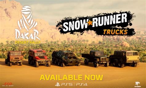 Dakar Desert Rally получила дополнение SnowRunner Trucks