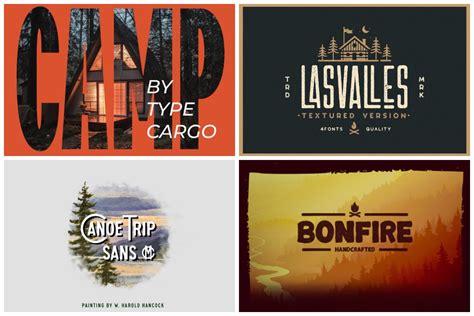 24 Practical Camping Fonts That Will Take You To The Wild | HipFonts