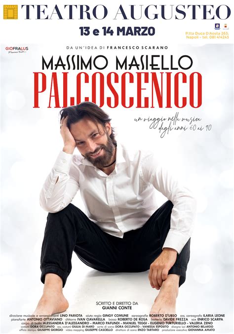 MASSIMO MASIELLO In Palcoscenico Al Teatro Augusteo Di Napoli