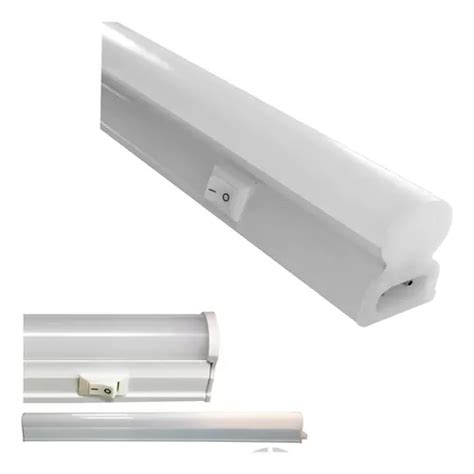 Liston Tubo Led Bajo Alacena 120cm Interconectable Con Tecla Luz Blanco