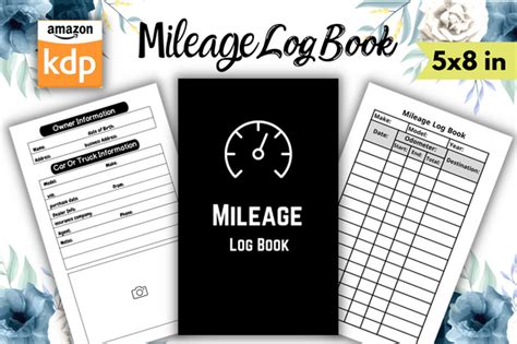 Mileage Log Book Graphic By JHA Designs Creative Fabrica