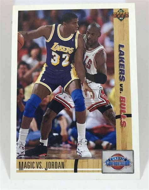 Upper Deck Magic Johnson Vs Michael Jordan Basketball Card