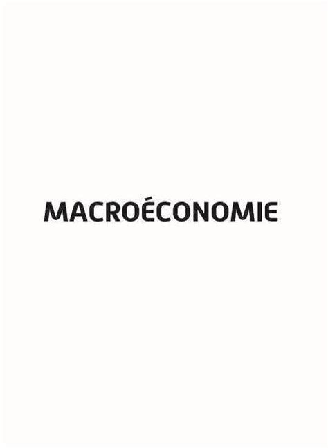 MacroéconoMie