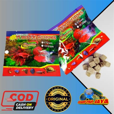 Jual Cacing Kering Pakan Ikan Tubifex Worms Gr Shopee Indonesia