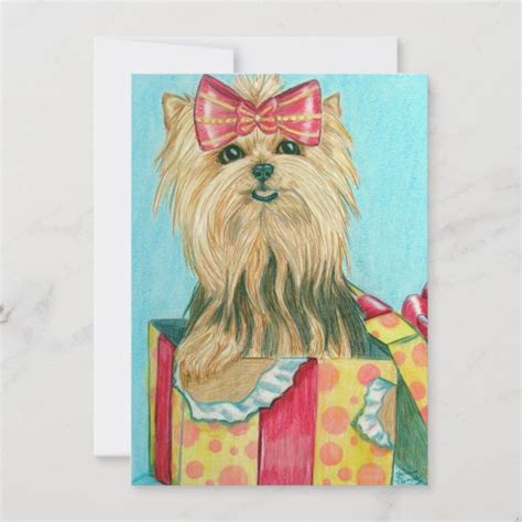 Birthday Yorkie Card