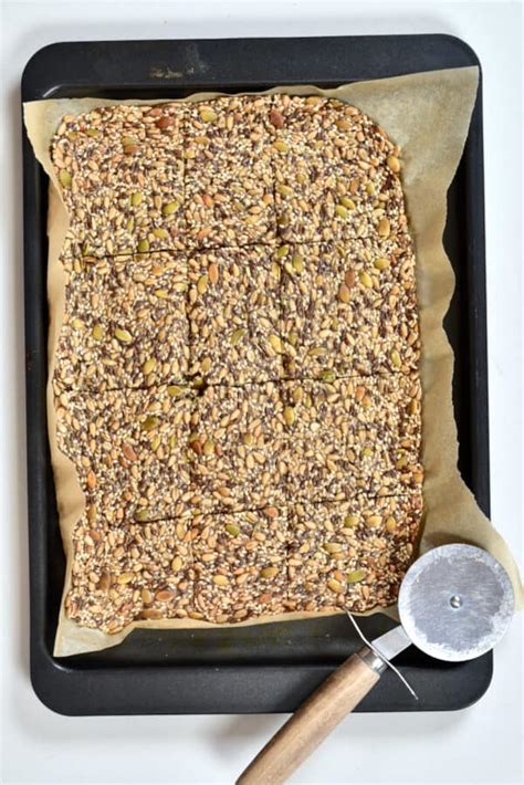 The Best Seed Cracker Recipe Gf Vegan Keto Alphafoodie