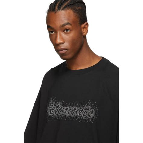 Vetements Black Bling Bling T Shirt Vetements