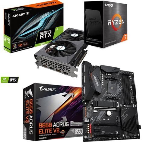 Gigabyte GeForce RTX 3060 EAGLE OC 12G AMD Ryzen 7 5800X Gigabyte