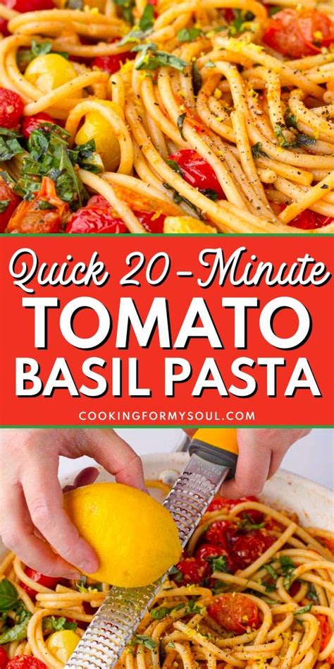 Tomato Basil Pasta Recipe Basil Pasta Tomato Basil Pasta Basil Pasta Recipes