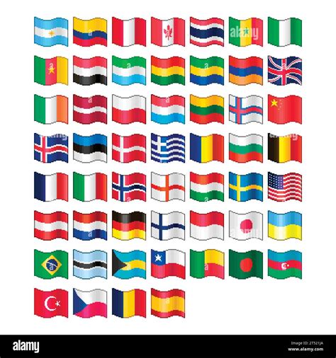 Flags Of Different Countries Royalty Free Vector Image Stock Vector