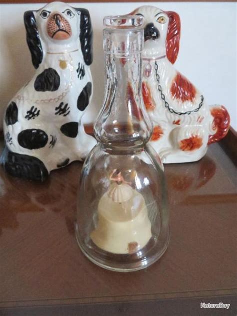 Rare Vintage Bols Ballerine Dansante Dans Une Bouteille En Verre Des