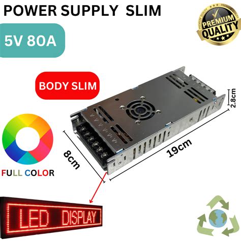 Jual Power Supply Slim V A V A V A Running Text Switching