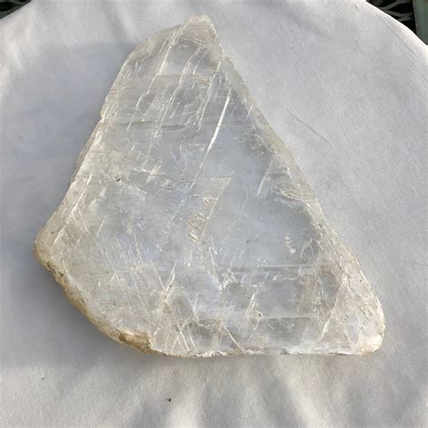 Large Selenite Slab Or Sheet Great For Displaying And Cleansing Crystals